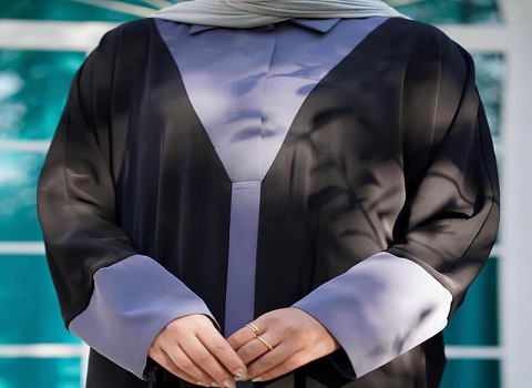 تصویر 3 از قیمت مانتو عبایی یقه دار با کیفیت ارزان + خرید عمده