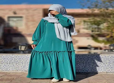 تصویر 1 از خرید مانتو عبایی چین دار + قیمت فروش استثنایی