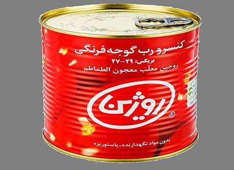 تصویر 1 از قیمت خرید رب گوجه روژین عمده به صرفه و ارزان