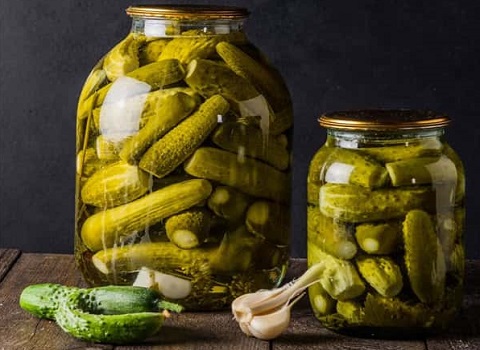 تصویر 1 از فروش خیارشور شیشه ای ریز + قیمت خرید به صرفه