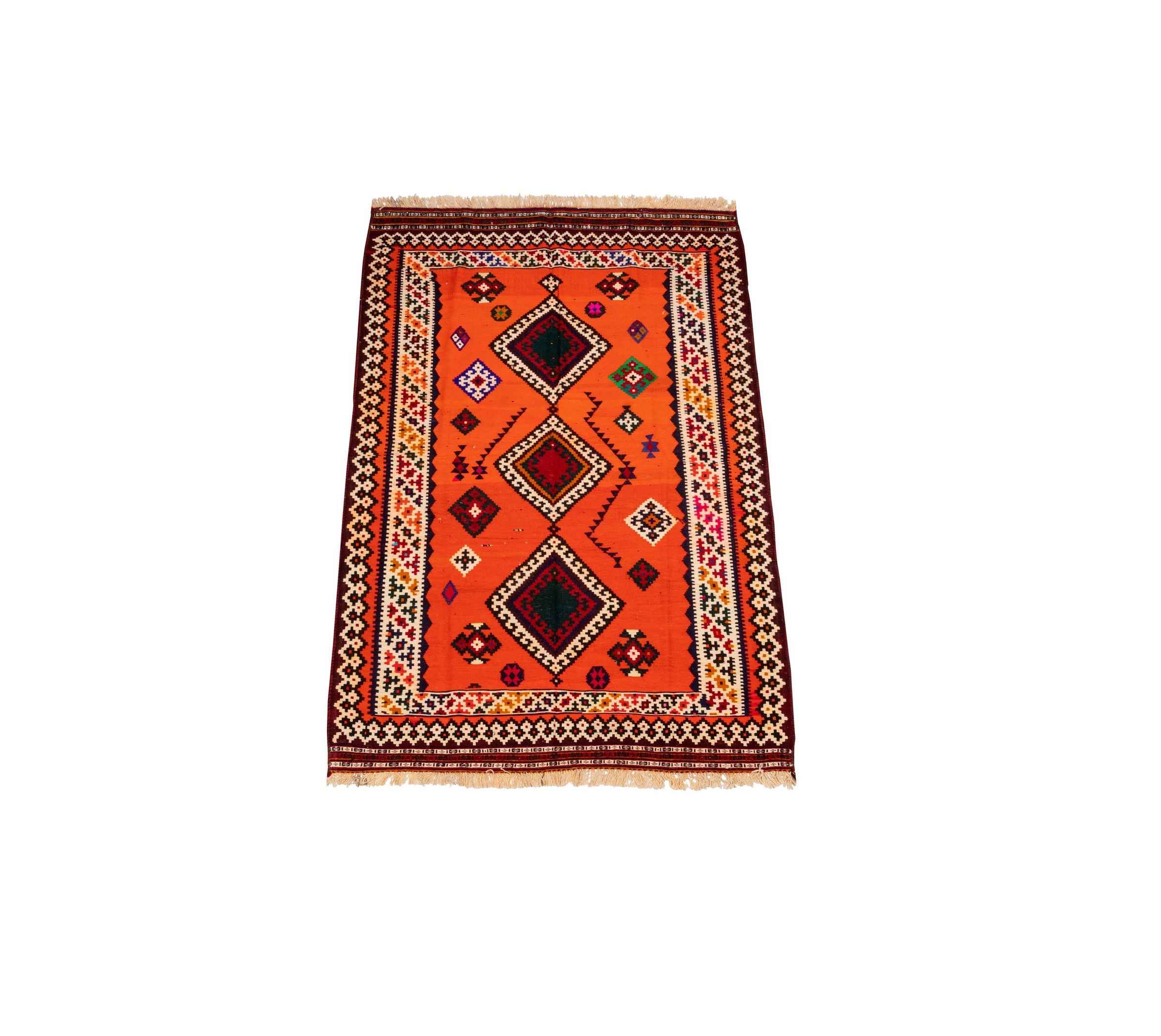 تصویر 1 از قیمت گلیم دستبافت قشقایی با کیفیت ارزان + خرید عمده