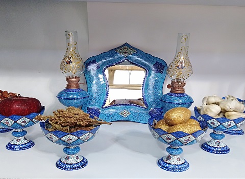 تصویر 1 از خرید ست هفت سین میناکاری شده + قیمت فروش استثنایی