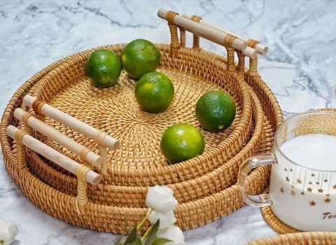 تصویر 4 از خرید و قیمت سینی حصیری گرد + فروش عمده