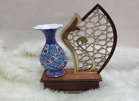 تصویر 1 از قیمت خرید تندیس گلدان میناکاری عمده به صرفه و ارزان