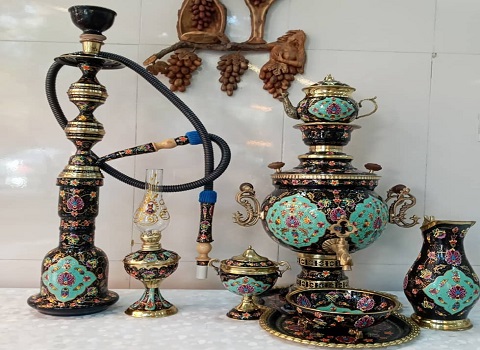 تصویر 4 از خرید و قیمت سرویس سماور میناکاری + فروش عمده