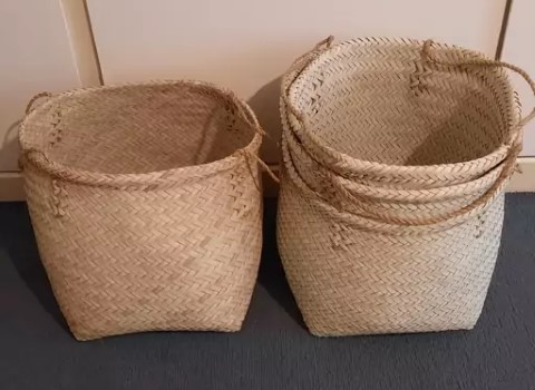 تصویر 2 از خرید سبد حصیری بزرگ + قیمت فروش استثنایی