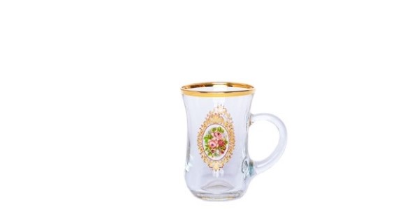 تصویر 1 از قیمت فنجان گلدار لبه طلایی گلدار + خرید باور نکردنی