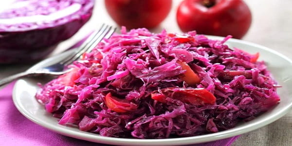 تصویر 2 از قیمت خرید ترشی کلم قرمز رستورانی + فروش ویژه