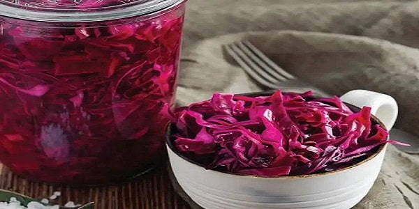 تصویر 1 از قیمت خرید ترشی کلم قرمز رستورانی + فروش ویژه