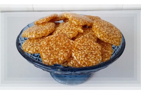 تصویر 1 از قیمت پولک کنجدی عسلی + فروش ویژه