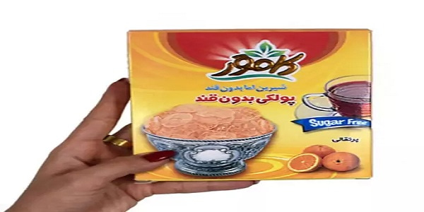 تصویر 1 از خرید و قیمت پولکی بدون قند پرتقالی کامور + فروش صادراتی