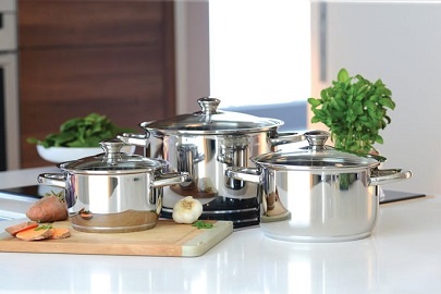تصویر 4 از قیمت خرید سرویس قابلمه استیل عرشیا + فروش ویژه