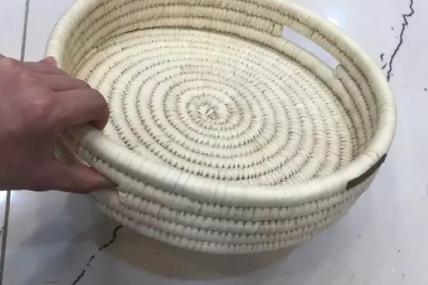 تصویر 3 از فروش سینی دسته دار حصیری + قیمت خرید به صرفه