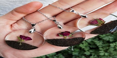 تصویر 3 از خرید و فروش رزین گردنبند گل با شرایط فوق العاده