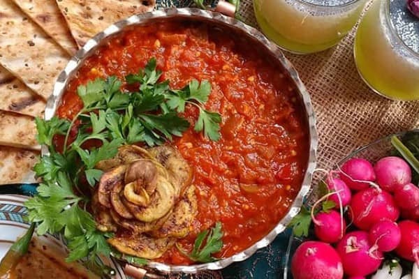 تصویر 2 از قیمت خرید کنسرو خوراک بادمجان زشک عمده به صرفه و ارزان