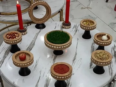 تصویر 5 از قیمت خرید هفت سین مهره دار چوبی + فروش ویژه