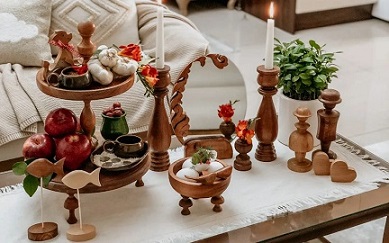 تصویر 1 از قیمت خرید هفت سین چوبی گرد + فروش ویژه