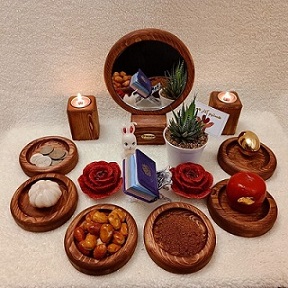 قیمت خرید هفت سین چوبی گرد + فروش ویژه