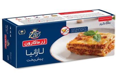 تصویر 5 از قیمت خرید لازانیا نیمه اماده زر ماکارون + فروش ویژه