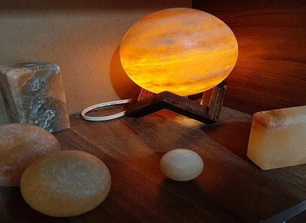 تصویر 2 از خرید آباژور سنگ نمکی + قیمت فروش استثنایی