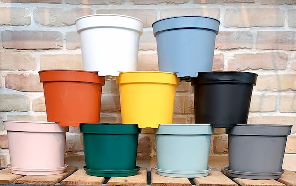 تصویر 5 از فروش گلدان پلاستیکی سطلی سایز ۳ در ۱۲ +  قیمت خرید به صرفه