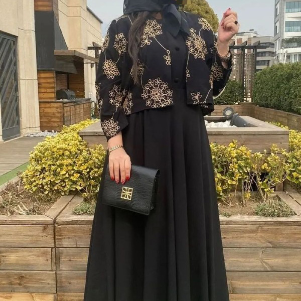 تصویر 4 از قیمت خرید کت و سارافون زنانه مجلسی + فروش ویژه