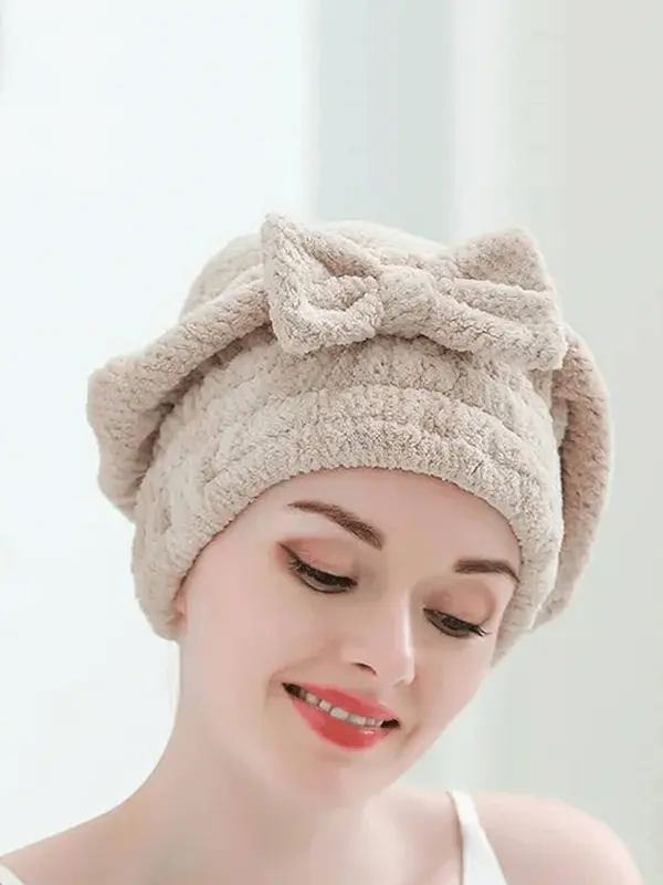 تصویر 1 از قیمت کلاه حمام حوله ای + خرید باور نکردنی