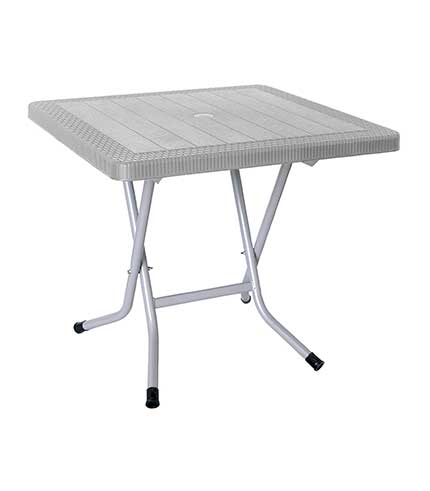تصویر 2 از خرید و قیمت میز مربع پلاستیکی پایه فلزی + فروش عمده