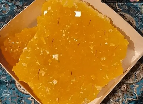 تصویر 1 از خرید عمده نبات تخت مخصوص زعفرانی