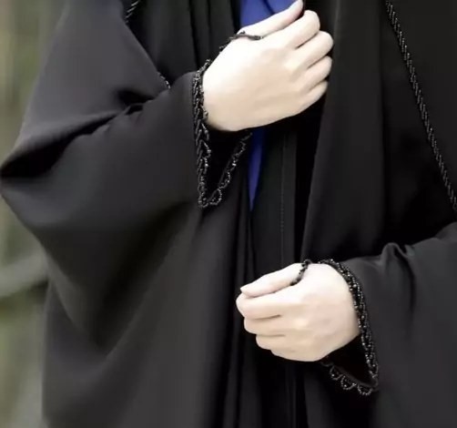 تصویر 1 از خرید چادر عبایی عربی جواهر دوزی گندمی + قیمت فروش استثنایی