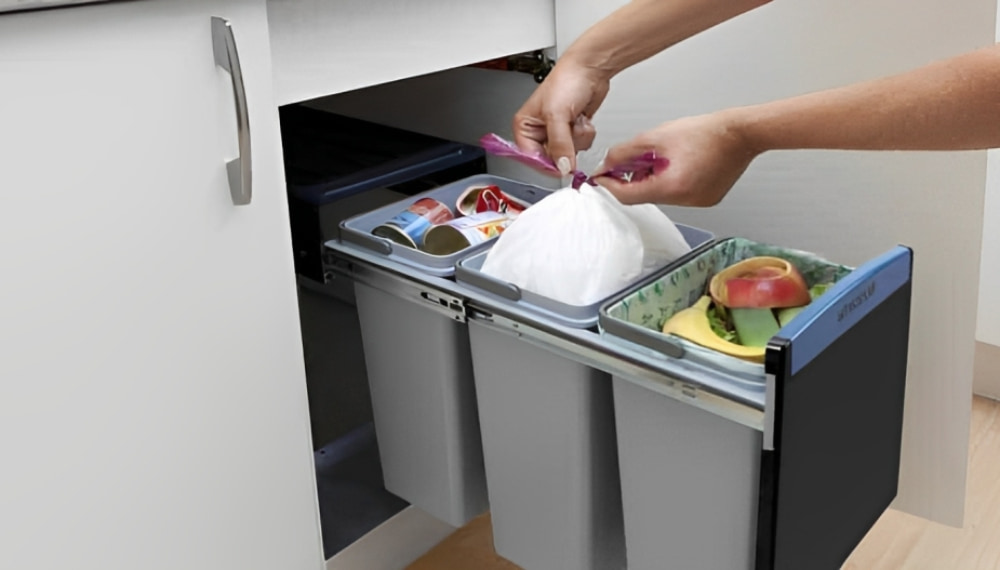 تصویر 5 از قیمت خرید سطل زباله کابینتی + فروش ویژه