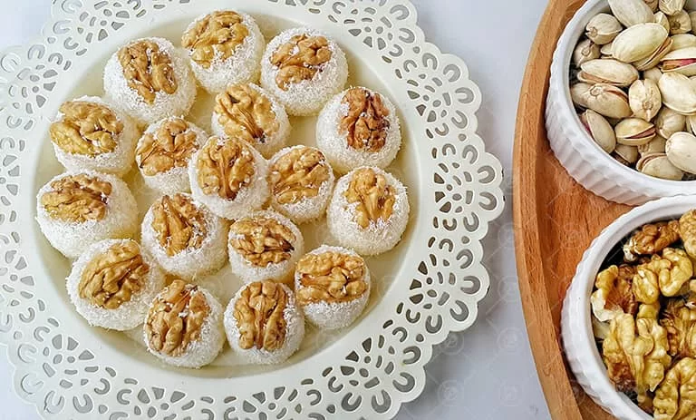 تصویر 1 از خرید مسقطی با پودر نارگیل + قیمت فروش استثنایی