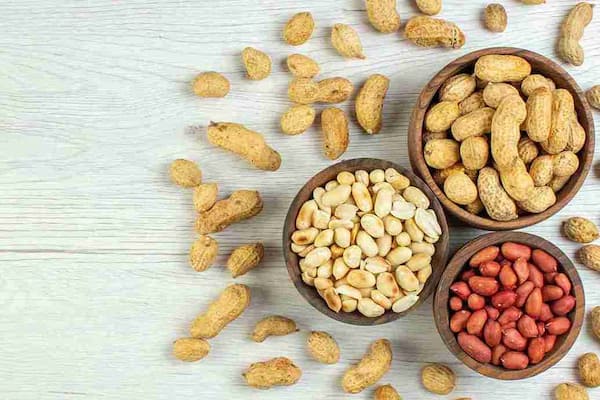 تصویر 2 از قیمت خرید بادام زمینی زعفرانی + فروش ویژه