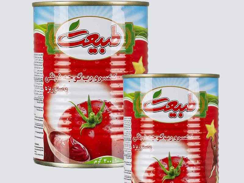 قیمت خرید رب گوجه فرنگی طبیعت 800 گرمی با فروش عمده