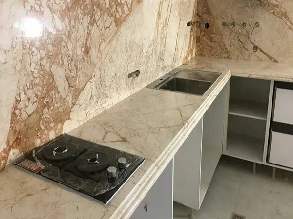 تصویر 2 از خرید سنگ تراورتن عسلی یزد + قیمت فروش استثنایی