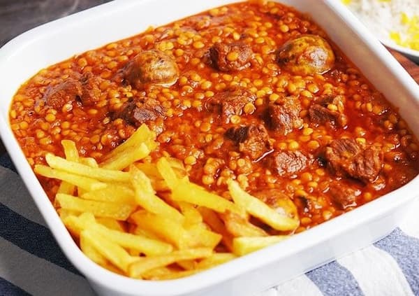 تصویر 2 از فروش کنسرو خورشت قیمه سیب زمینی + قیمت خرید به صرفه