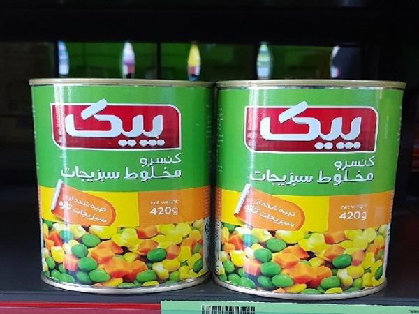 تصویر 2 از خرید کنسرو مخلوط سبزیجات پیک + قیمت فروش استثنایی