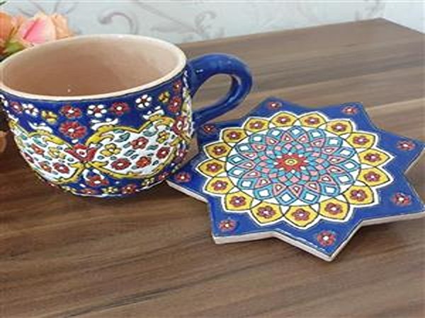 تصویر 3 از قیمت ماگ سفالی مینا کاری با کیفیت ارزان + خرید عمده
