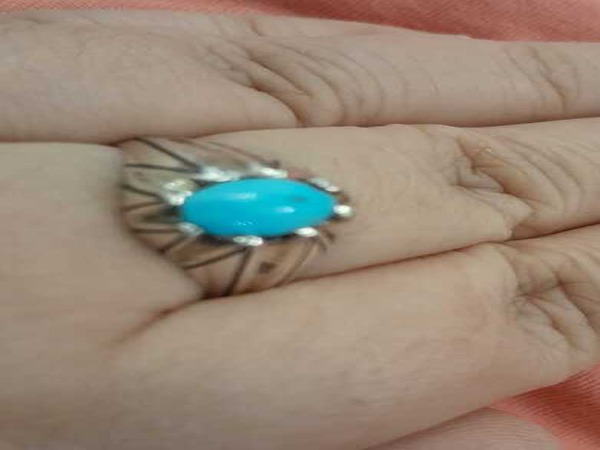 تصویر 2 از انگشتر فیروزه بچه گانه + قیمت فروش استثنایی