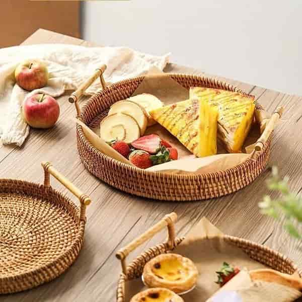 تصویر 3 از قیمت سینی حصیری گرد با کیفیت ارزان + خرید عمده