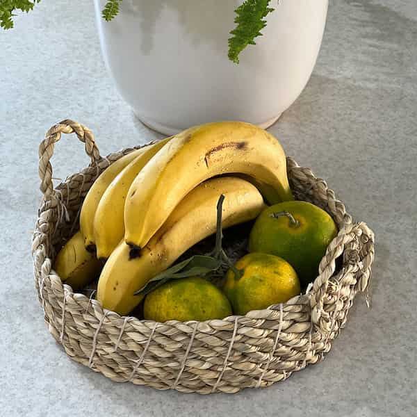 تصویر 4 از قیمت سبد میوه حصیری دسته دار + خرید باور نکردنی