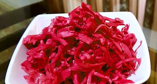 تصویر 4 از قیمت خرید ترشی کلم صورتی با فروش عمده