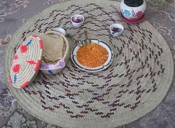 تصویر 5 از فروش سفره حصیری گرد + قیمت مناسب