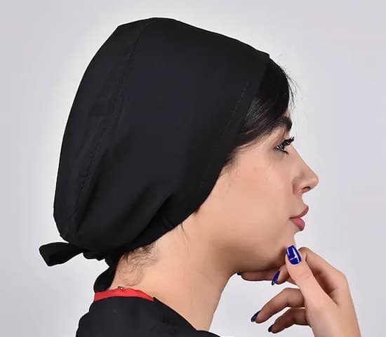 تصویر 3 از قیمت کلاه پزشکی مشکی با کیفیت ارزان + خرید عمده