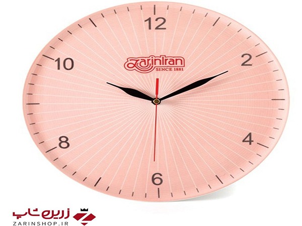 تصویر 1 از قیمت خرید ساعت دیواری صورتی با فروش عمده