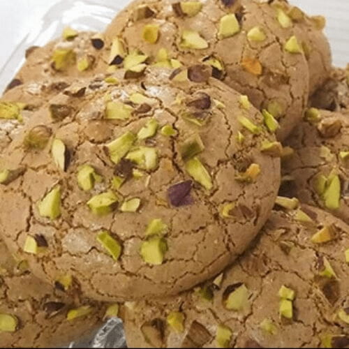 تصویر 2 از قیمت شیرینی نارگیلی پسته ای با کیفیت ارزان + خرید عمده
