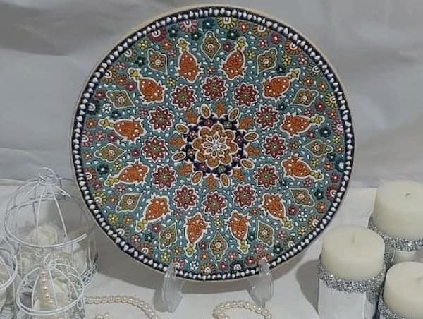 تصویر 5 از قیمت بشقاب سفالی میناکاری با کیفیت ارزان + خرید عمده