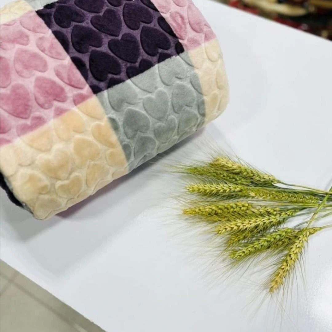 تصویر 1 از قیمت پتو مسافرتی چهارخونه مخمل با کیفیت ارزان + خرید عمده