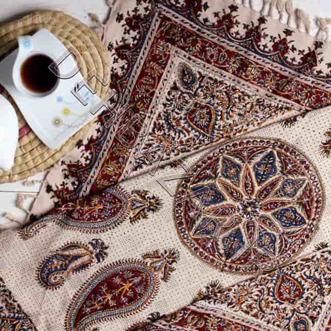 تصویر 1 از خرید و قیمت رومیزی قلمکار گرد + فروش عمده