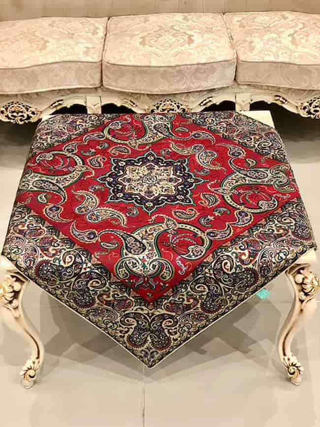 تصویر 4 از فروش ترمه رومیزی چهارگوش + قیمت خرید به صرفه